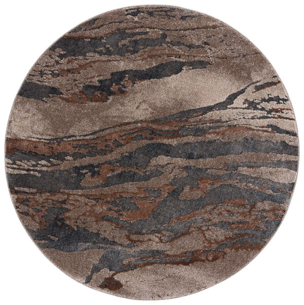 Safavieh Pacific 865 Power Loomed Contemporary Rug Grey / Brown PFC865H-9