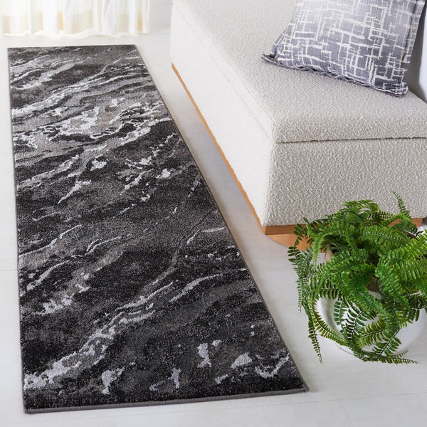 Safavieh Pacific 865 Power Loomed Contemporary Rug Grey / Black PFC865J-9