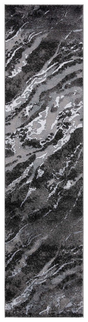 Safavieh Pacific 865 Power Loomed Contemporary Rug Grey / Black PFC865J-9