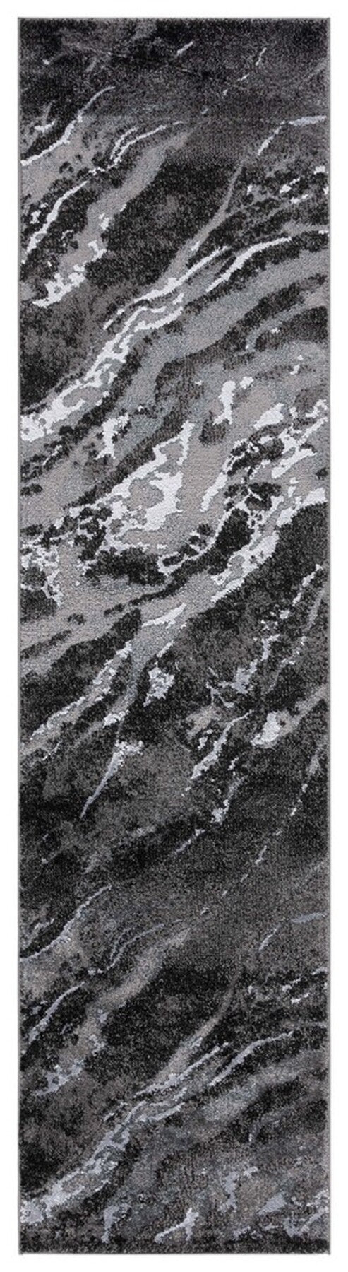 Safavieh Pacific 865 Power Loomed Contemporary Rug Grey / Black PFC865J-9