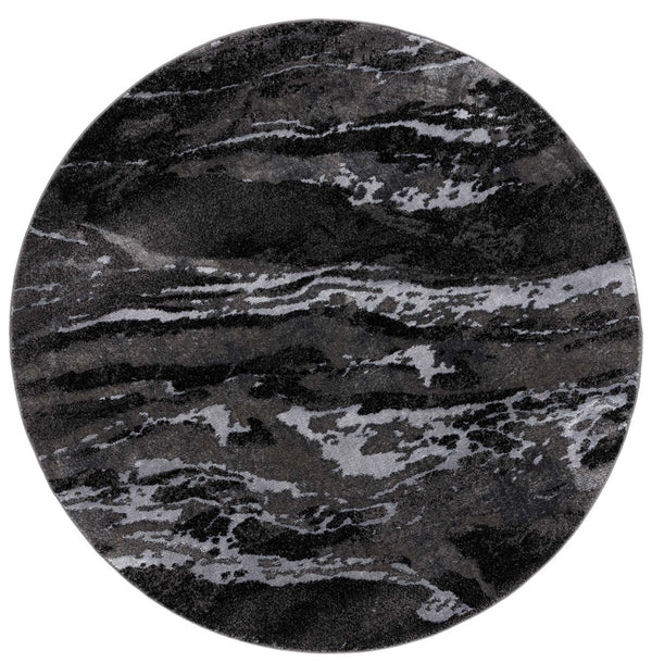 Safavieh Pacific 865 Power Loomed Contemporary Rug Grey / Black PFC865J-9