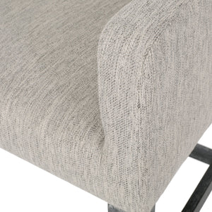 English Elm Upholstered Counter Stool with Rubberwood Frame for Kitchen Island or Home Bar 71252.00LGRY