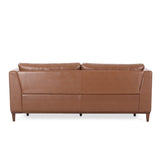 Christopher Knight Home® - Noble House - Warbler Contemporary Faux Leather Upholstered 3 Seater Sofa