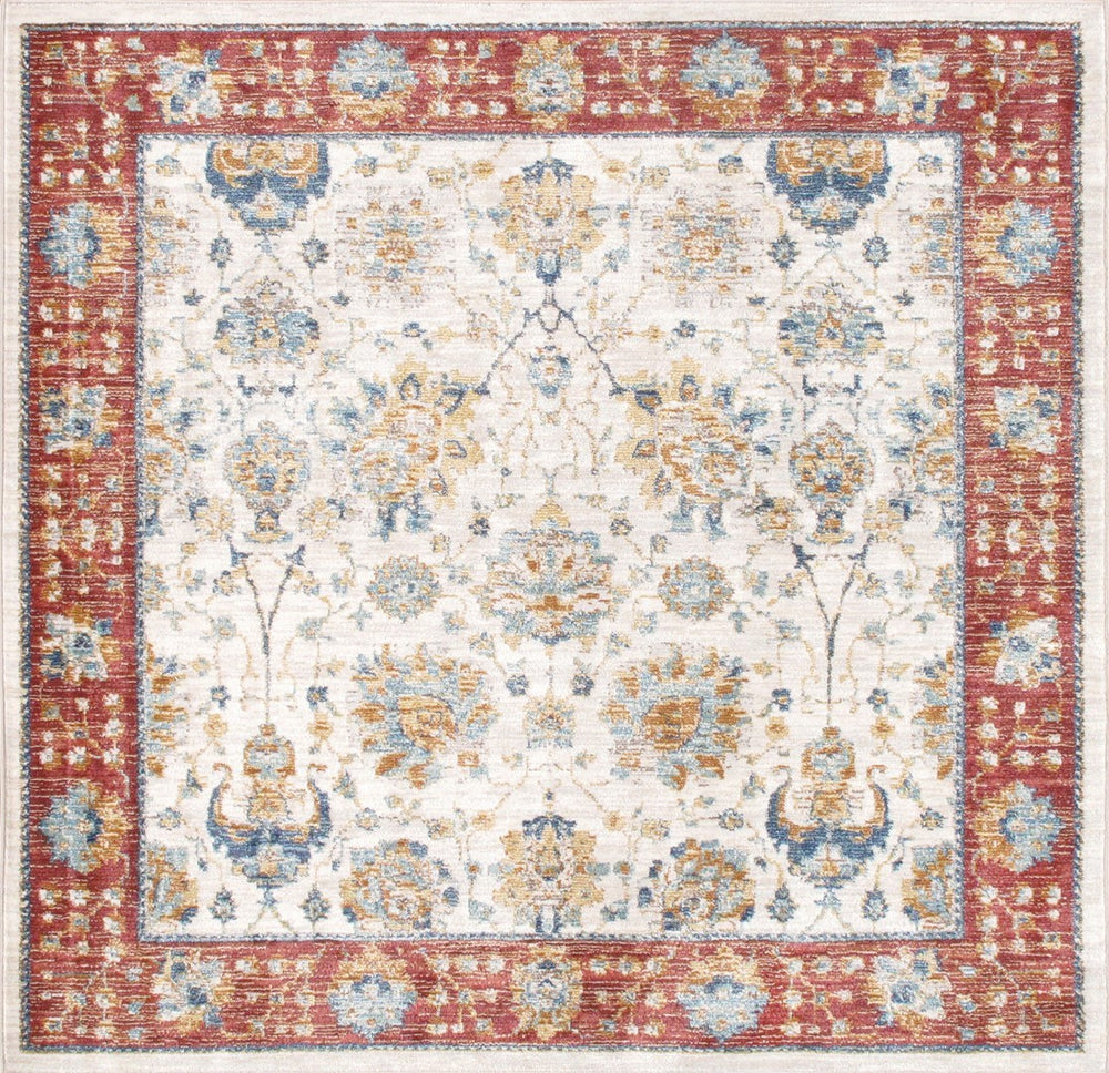 Pasargad Home Heritage Collection Power Loom Runner - Stylish, Affordable Rugs For Any Room Décor   Pfh-01 6x6