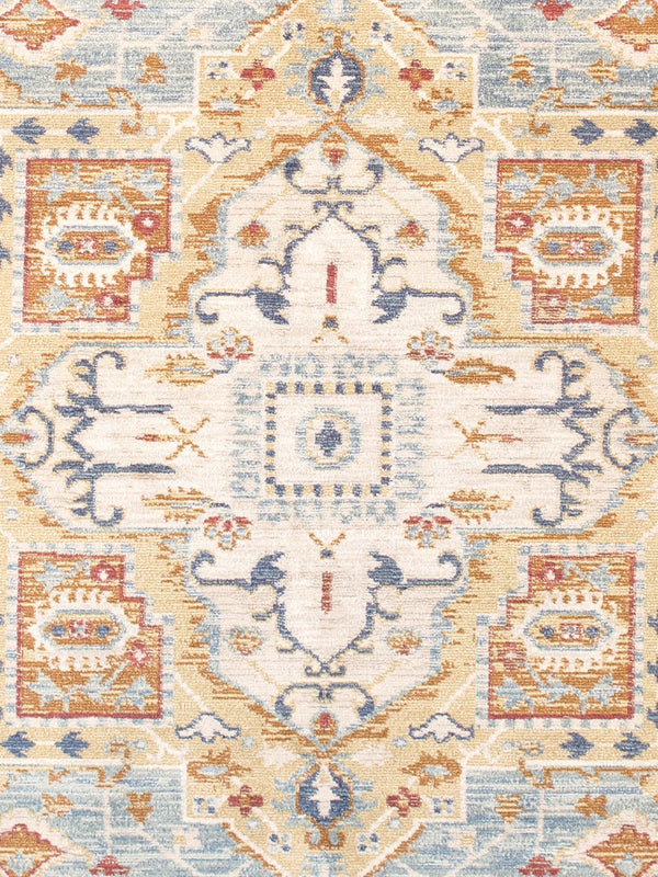 Pasargad Home Heritage Collection L. Blue Fabric Area Rug - Stylish Power-loom Design For Any Room   Pfh-02 12x15