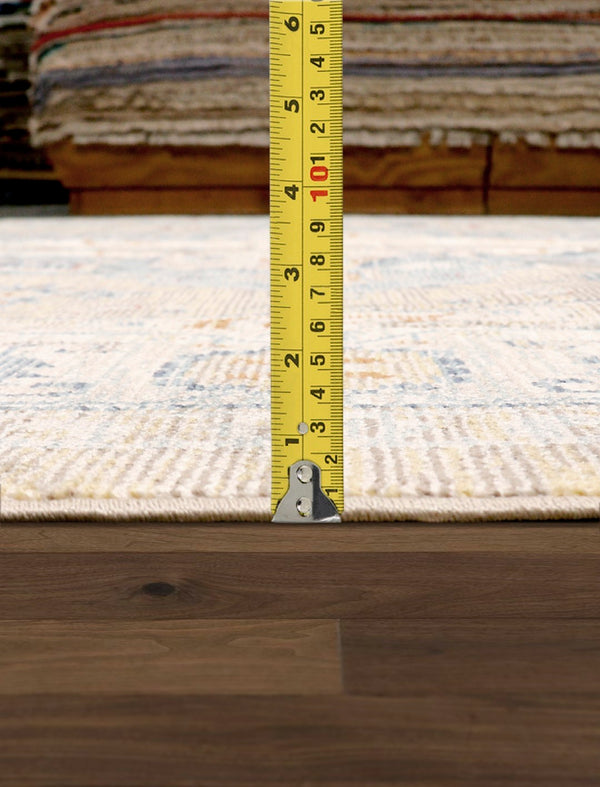 Pasargad Home Heritage Collection L. Blue Fabric Area Rug - Stylish Power-loom Design For Any Room   Pfh-02gld 10x14