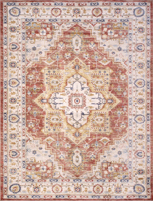Pasargad Home Heritage Collection L. Blue Fabric Area Rug - Stylish Power-loom Design For Any Room   Pfh-02r 9x12