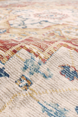 Pasargad Home Heritage Collection L. Blue Fabric Area Rug - Stylish Power-loom Design For Any Room   Pfh-02r 9x12
