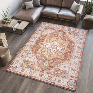 Pasargad Home Heritage Collection L. Blue Fabric Area Rug - Stylish Power-loom Design For Any Room   Pfh-02r 9x12