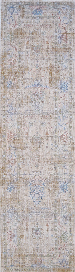 Pasargad Home Turkish Amber Traditional Beige Area Rug - Timeless Elegance For Any Space   Pfh-09 2.02x8