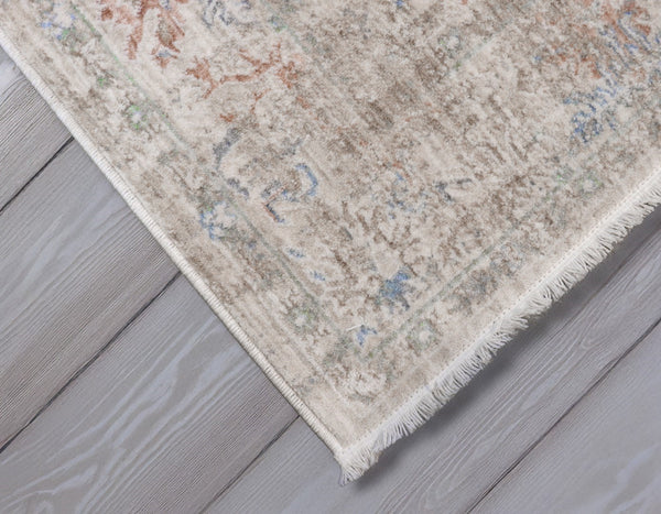 Pasargad Home Turkish Amber Traditional Beige Area Rug - Timeless Elegance For Any Space   Pfh-09 2.02x8