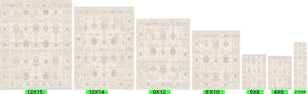 Pasargad Home Turkish Amber Traditional Beige Area Rug - Timeless Elegance For Any Space   Pfh-09 9x12