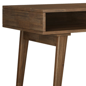 English Elm Clarkson Desk - Handcrafted Rustic Acacia With Mid-Century Design & Ample Storage For Home Office B136P158782