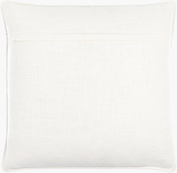 Surya Painterly Florals Accent Pillow 18"L X 18"W - Vibrant Cotton Decor For Updated Traditional Style Ivory Cotton,Cotton Pfl001-1818d