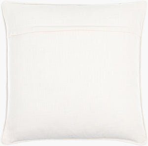 Surya Painterly Florals Accent Pillow 18"L X 18"W - Vibrant Cotton Decor For Updated Traditional Style Ivory Cotton,Cotton Pfl002-1818d