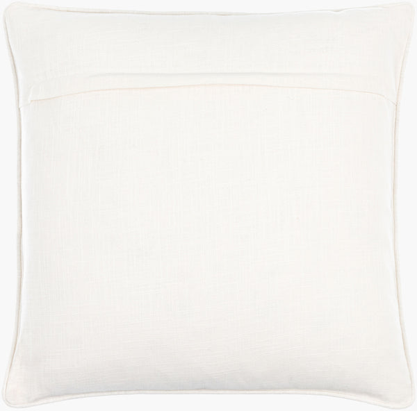 Surya Painterly Florals Accent Pillow 18"L X 18"W - Vibrant Cotton Decor For Updated Traditional Style Ivory Cotton,Cotton Pfl002-1818d