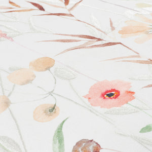 Surya Painterly Florals Accent Pillow 18"L X 18"W - Vibrant Cotton Decor For Updated Traditional Style Off,White Cotton,Cotton Pfl003-1818