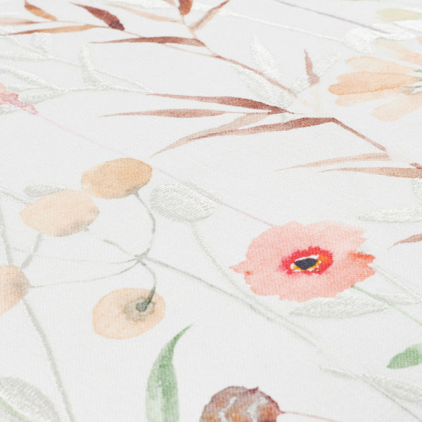 Surya Painterly Florals Accent Pillow 18"L X 18"W - Vibrant Cotton Decor For Updated Traditional Style Off,White Cotton,Cotton Pfl003-1818