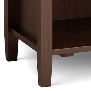 English Elm Warm Shaker 24-Inch Wide Solid Wood Nightstand In Russet Brown – Stylish Storage For Any Room! B136P159740-GIGA