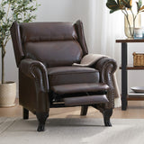 Christopher Knight Home® Noble House 35.43" Wide Faux Leather Manual Wing Chair Recliner