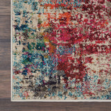 Nourison Celestial CES13 Machine Made Power-loomed Borderless Design Indoor Only Modern  Rug Pink,Multicolor, Multicolor 100% Polypropylene 99446462527