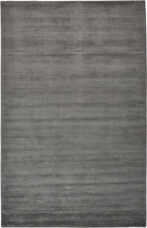 Feizy Rugs Batisse Modern Hand Woven Viscose Rug - Luxurious Low Pile Design For Effortless Style And Elegance Gray,Black Viscose 6698717fchl000g99