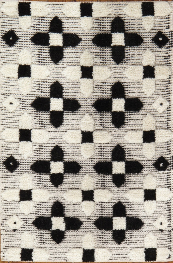 Pasargad Home Modern Collection Hand-knotted Lamb's Wool Area Rug - Elegance For Your Space   Pfts-2 2x3