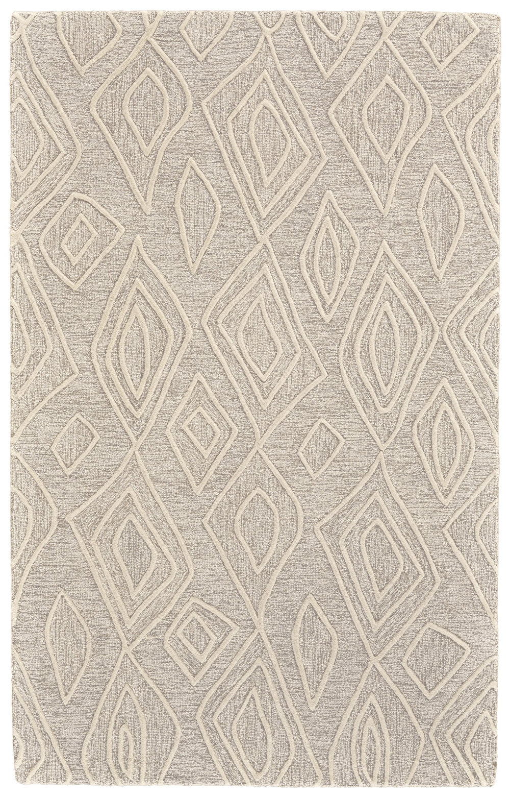 Feizy Rugs Enzo Hand-tufted Wool Diamond Area Rug - Chic, Stain-resistant & High-traffic Friendly Design Tan,Ivory Wool 7428738fivynatg99