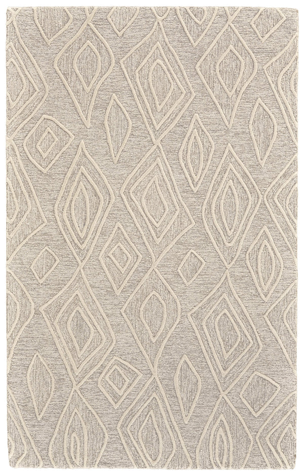 Feizy Rugs Enzo Hand-tufted Wool Diamond Area Rug - Chic, Stain-resistant & High-traffic Friendly Design Tan,Ivory Wool 7428738fivynatg99