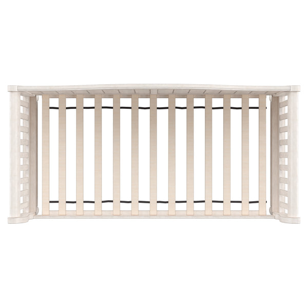 Homelegance By Top-Line Esteban Traditional Wood Slat Daybed White Rubberwood
