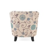 Christopher Knight Home® - Noble House - Tafton White And Blue Floral Fabric Club Chair