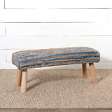 Hemp and Recycled Denim Bench