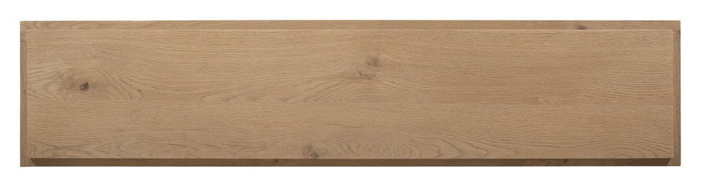 Hooker Furniture Commerce Haven Console Table With Oak Frame & Travertine Insets, Slim 63" Entryway Surface, Timeless Craftsmanship 7228-85136-80