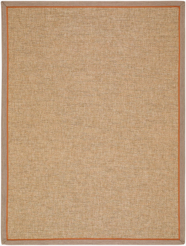 Livabliss Paragon Flatweave Polypropylene Area Rug Turkish Woven Farmhouse Style Living Room Tan, Brown 6'6" x 6'6" Round PGR2302-66RD