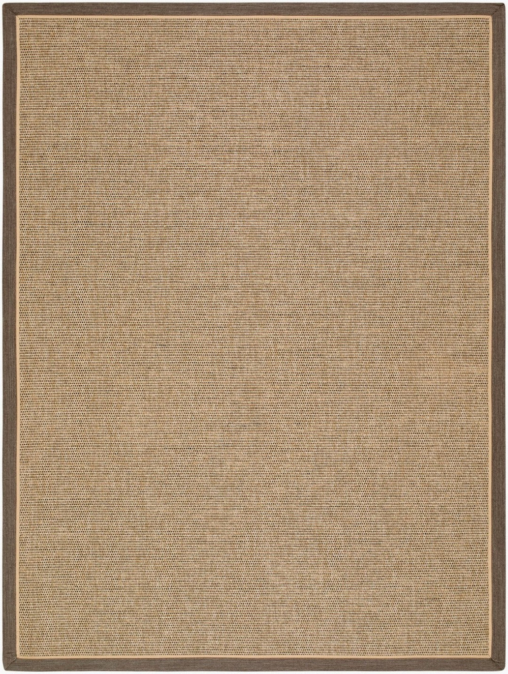 Livabliss Paragon Flatweave Polypropylene Area Rug Farmhouse Cottage Style Living Dining Room Tan, Dark Brown 9'1" x 12' PGR2303-9112
