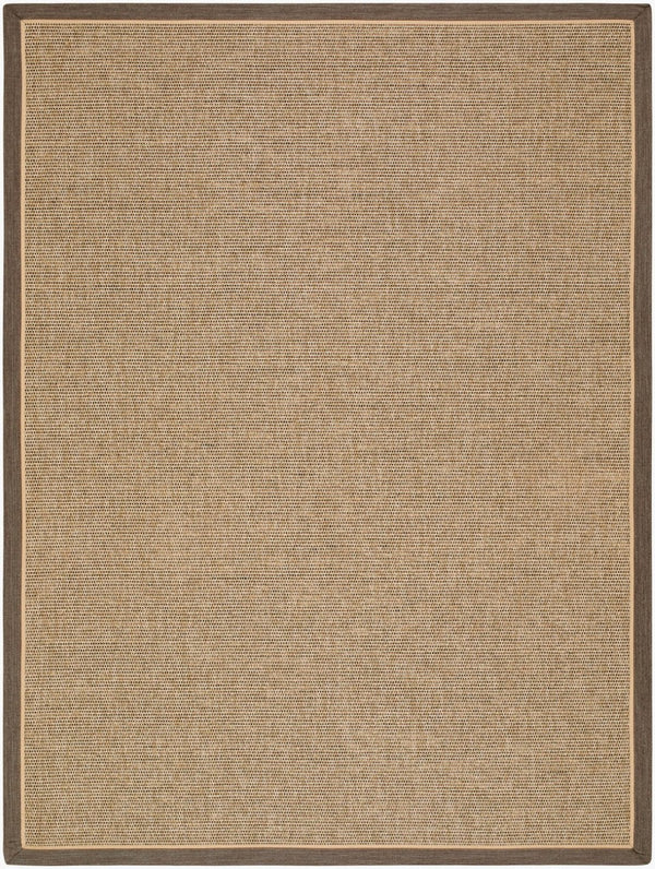 Livabliss Paragon Flatweave Polypropylene Area Rug Farmhouse Cottage Style Living Dining Room Tan, Dark Brown 9'1" x 12' PGR2303-9112