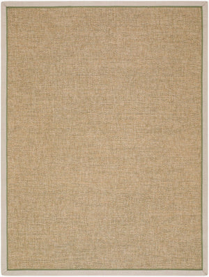 Livabliss Paragon Flatweave Polypropylene Area Rug Farmhouse Style for Large Living Spaces Tan, Olive 6'6" x 6'6" Round PGR2305-66RD
