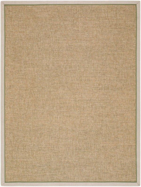 Livabliss Paragon Flatweave Polypropylene Area Rug Farmhouse Style for Large Living Spaces Tan, Olive 6'6" x 6'6" Round PGR2305-66RD