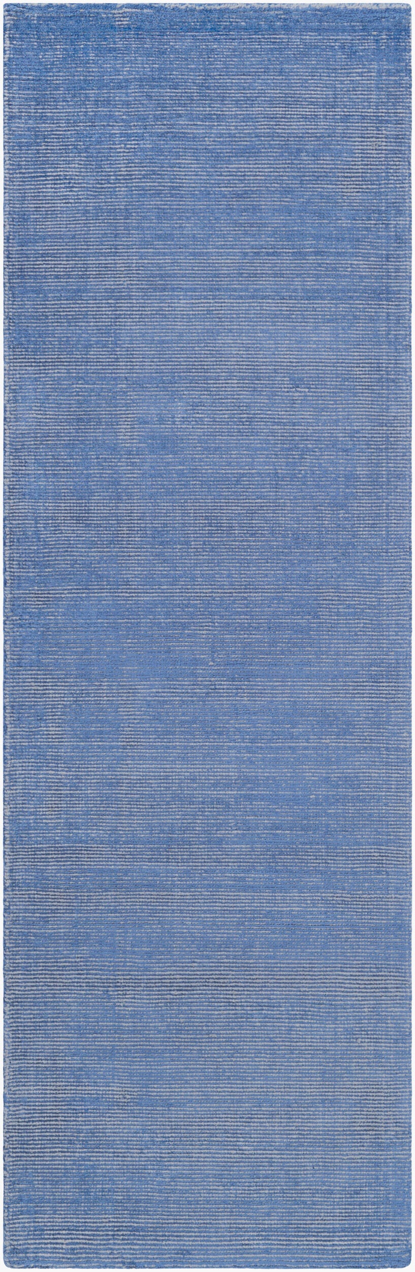 Surya Prague Luxurious 2'6" X 8' Handmade Area Rug - Soft Viscose & Wool Blend For Modern Elegance Blue Viscose,Wool Pgu4000-268