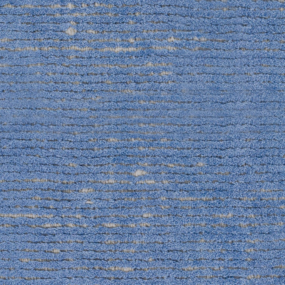 Surya Prague Luxurious 2'6" X 8' Handmade Area Rug - Soft Viscose & Wool Blend For Modern Elegance Blue Viscose,Wool Pgu4000-268