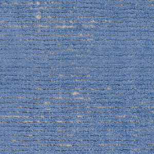 Surya Prague Luxurious 2'6" X 8' Handmade Area Rug - Soft Viscose & Wool Blend For Modern Elegance Blue Viscose,Wool Pgu4000-268