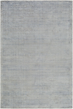 Surya Prague Luxurious 2'6" X 8' Handmade Area Rug - Soft Viscose & Wool Blend For Modern Elegance Gray Viscose,Wool Pgu4003-23