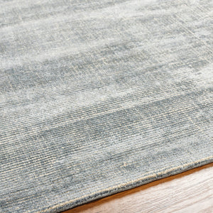 Surya Prague Luxurious 2'6" X 8' Handmade Area Rug - Soft Viscose & Wool Blend For Modern Elegance Gray Viscose,Wool Pgu4003-23