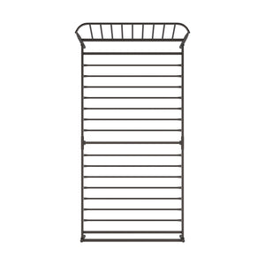 Homelegance By Top-Line Dante Metal Platform Bed with Curved Metal Headboard Dark Bronze Metal