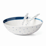 Lenox Blue Bay Melamine Salad Bowl with Servers Multi, WHITE MELAMINE 895238