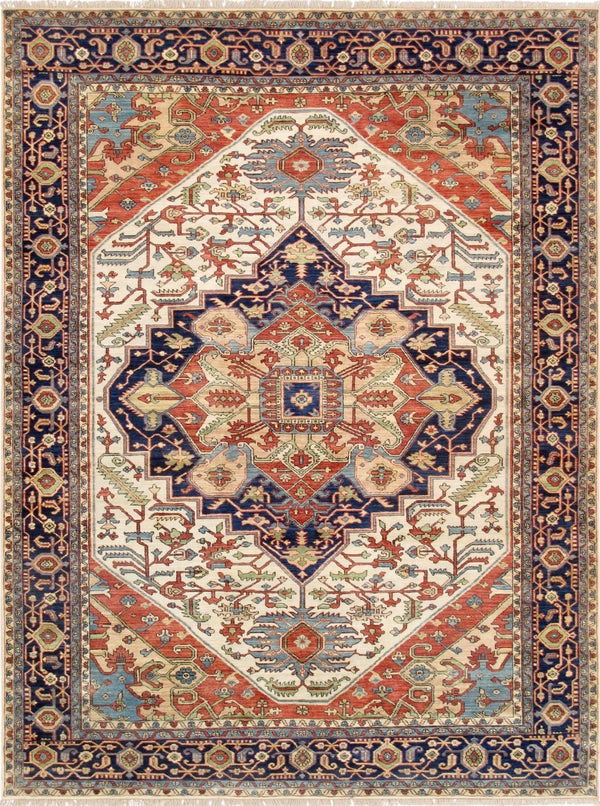 Pasargad Home Serapi Collection Hand-knotted Wool Area Rug In Elegant Rustic Earth Tones   Ph-3 12x15