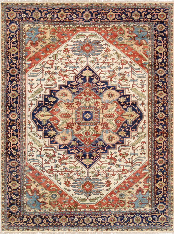 Pasargad Home Serapi Hand-Knotted 100% Wool Area Rug - Timeless Elegance for Any Space