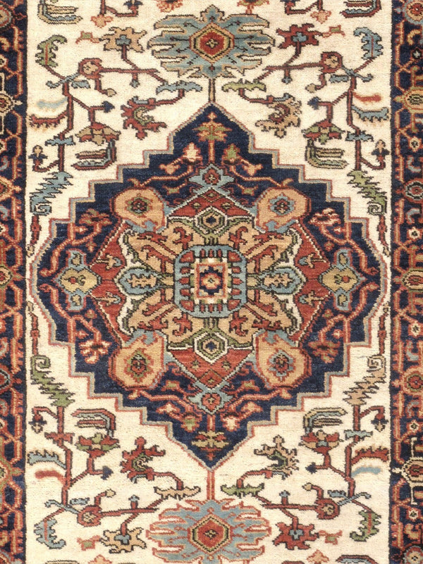 Pasargad Home Serapi Collection Hand-knotted Wool Area Rug In Elegant Rustic Earth Tones   Ph-3 3x24