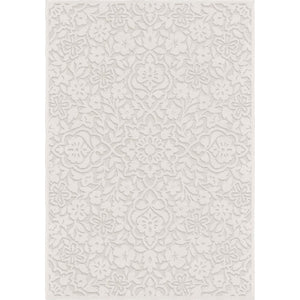 Orian Rugs Boucle Cottage Floral Machine Woven Polypropylene Floral Area Rug Natural Polypropylene