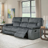 Parker House Parker Living Chapman - Polo Triple Reclining Sofa Polo 94% Polyester, 6% Nylon (W) MCHA#833-POL